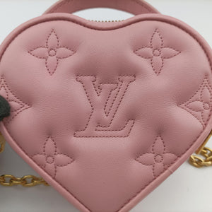 Pre-owned Louis Vuitton Pop My Heart Pouch pink Leather M82526 shoulderbag | stylenewstar