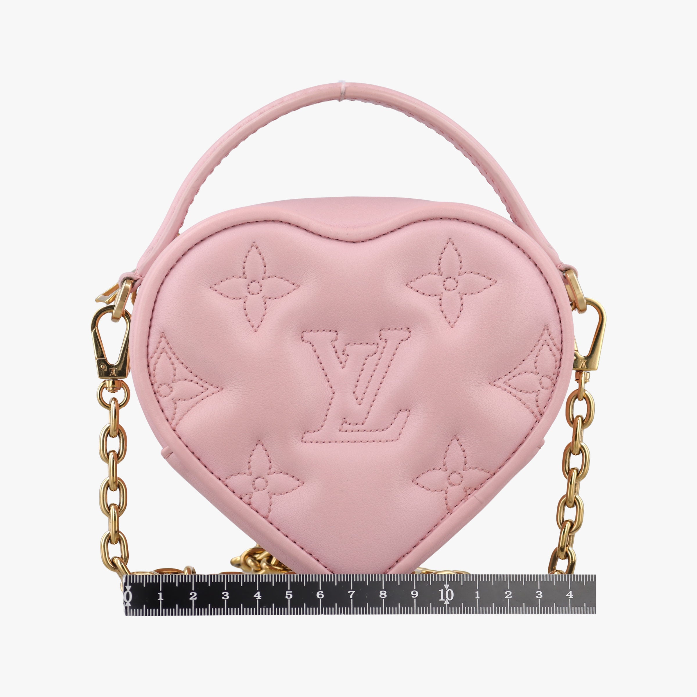 Pre-owned Louis Vuitton Pop My Heart Pouch pink Leather M82526 shoulderbag | stylenewstar