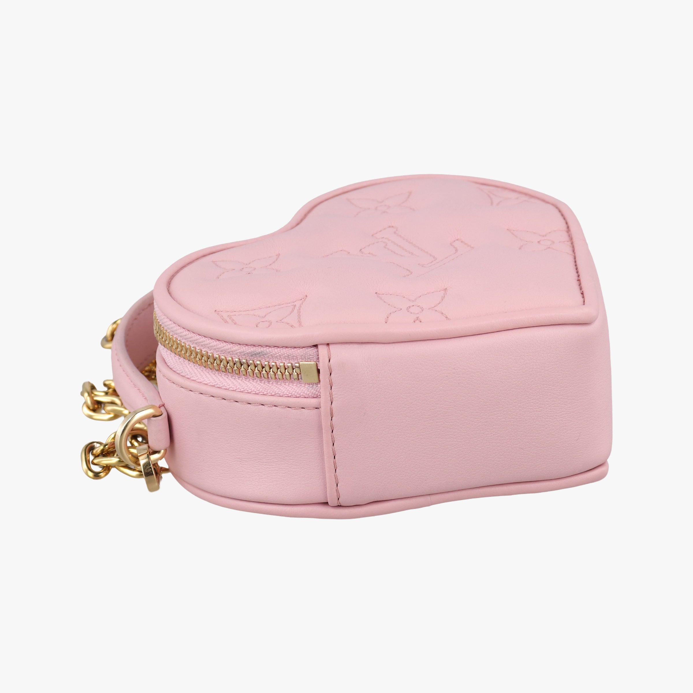 Pre-owned Louis Vuitton Pop My Heart Pouch pink Leather M82526 shoulderbag | stylenewstar