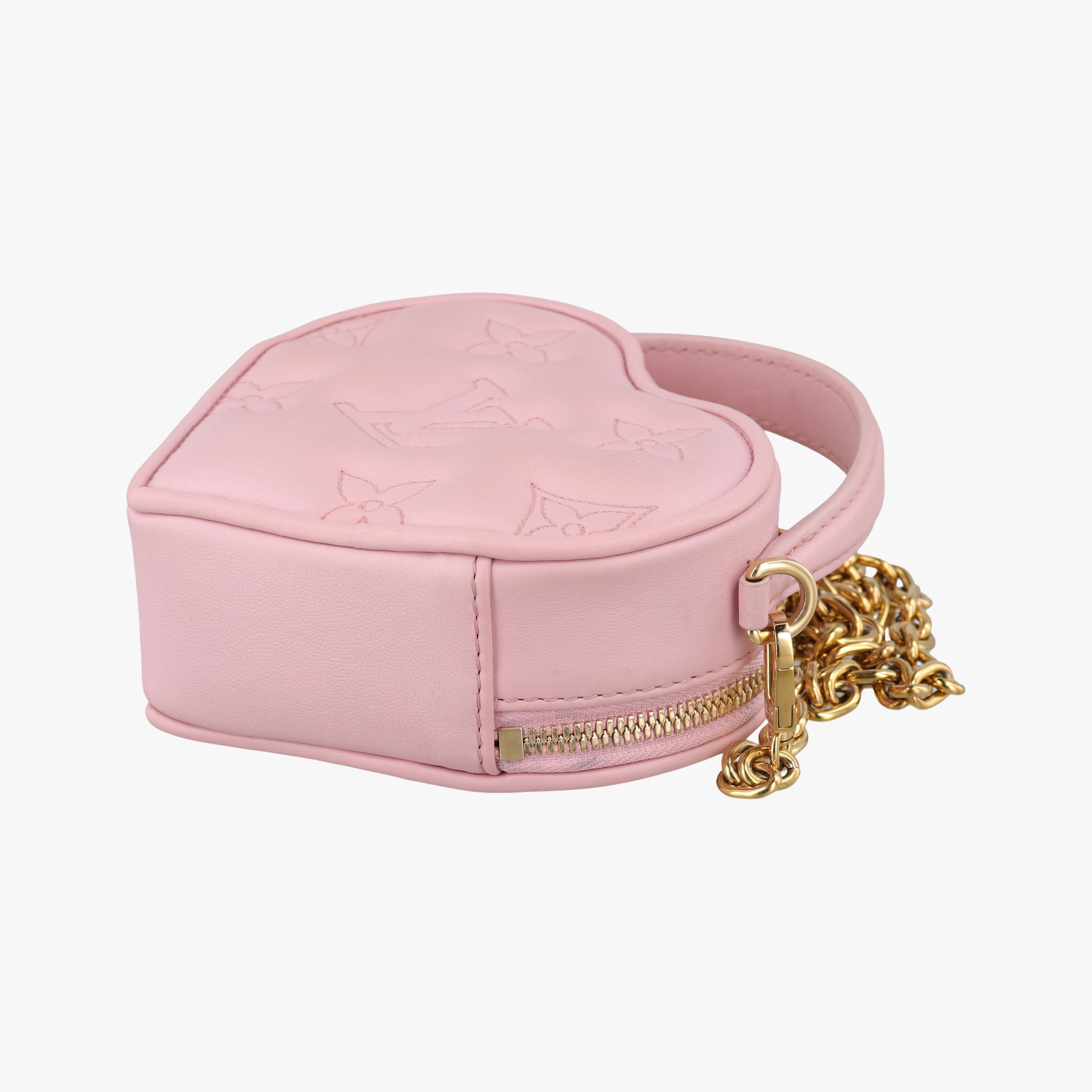 Pre-owned Louis Vuitton Pop My Heart Pouch pink Leather M82526 shoulderbag | stylenewstar