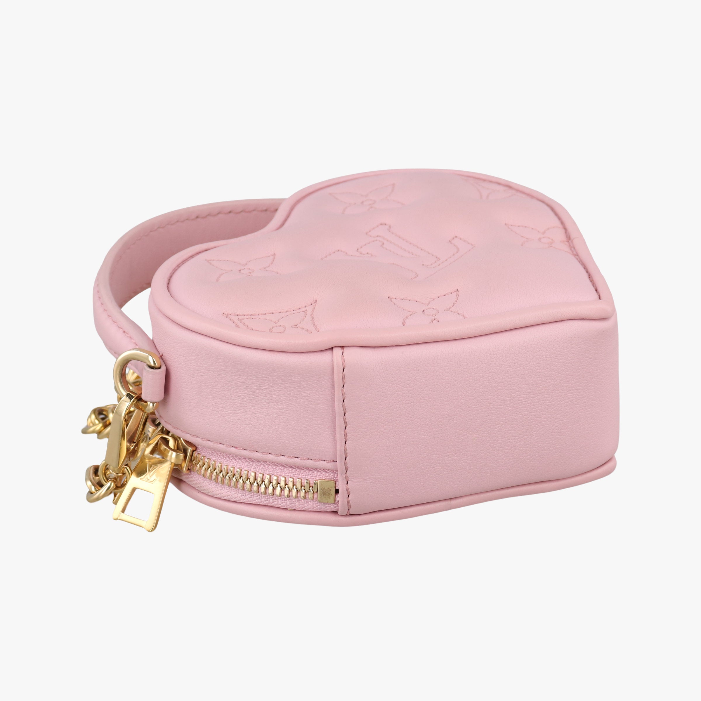 Pre-owned Louis Vuitton Pop My Heart Pouch pink Leather M82526 shoulderbag | stylenewstar