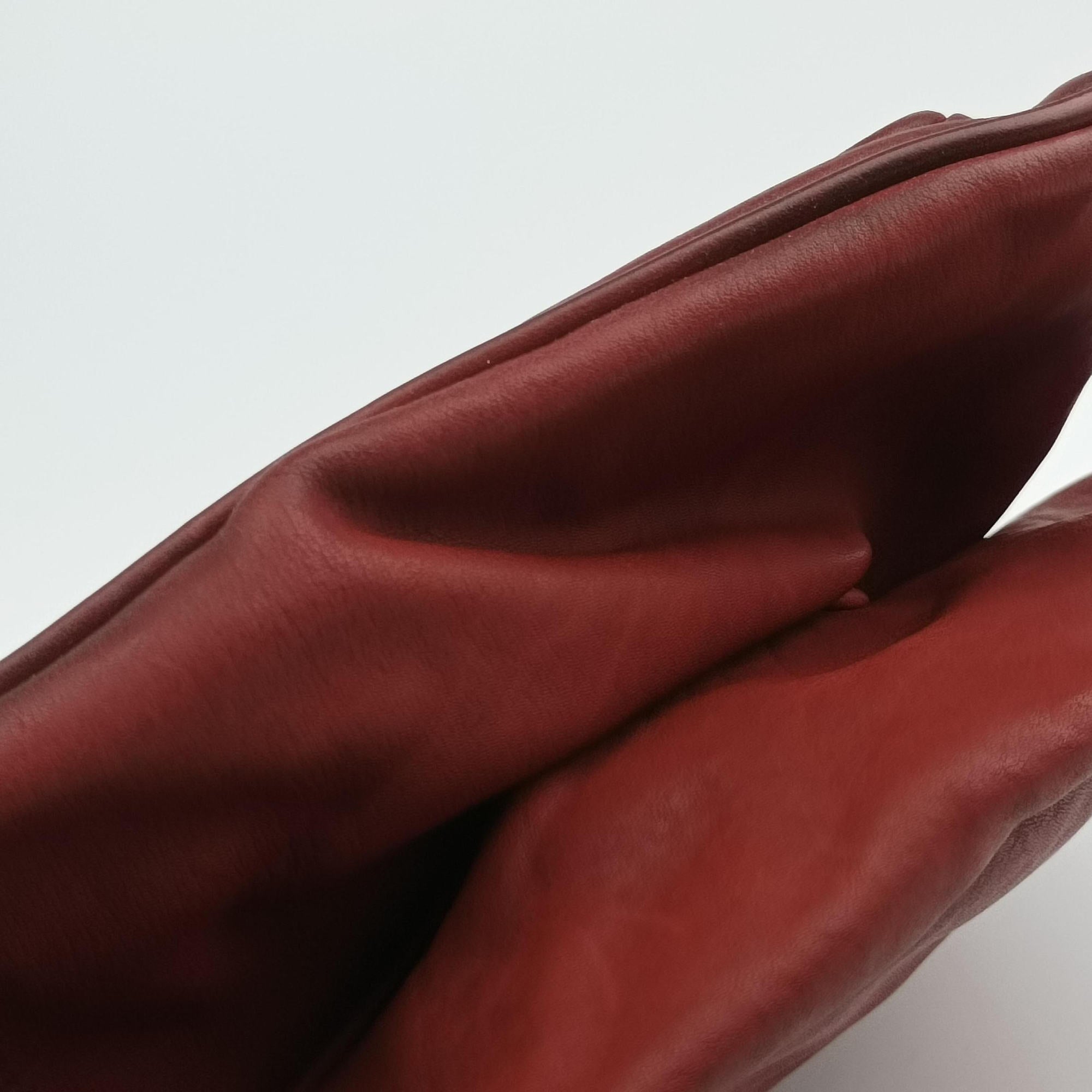 Secondhand Christian Dior Gaucho Burgundy Leather  handbag | stylenewstar