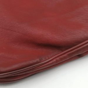 Secondhand Christian Dior Gaucho Burgundy Leather  handbag | stylenewstar