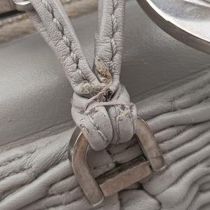 Pre-owned Christian Dior Karenina Grey lambskin  handbag | stylenewstar