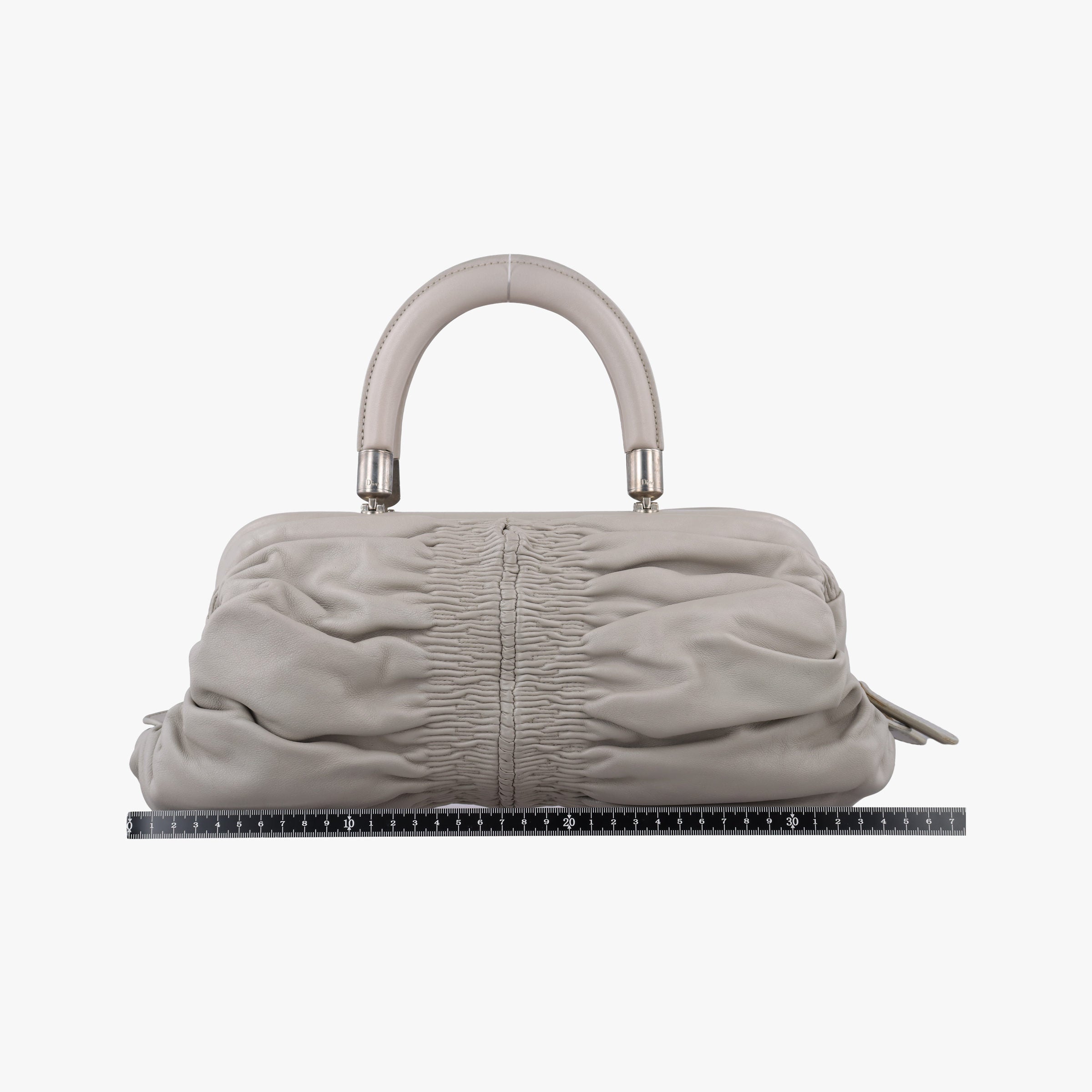 Pre-owned Christian Dior Karenina Grey lambskin  handbag | stylenewstar