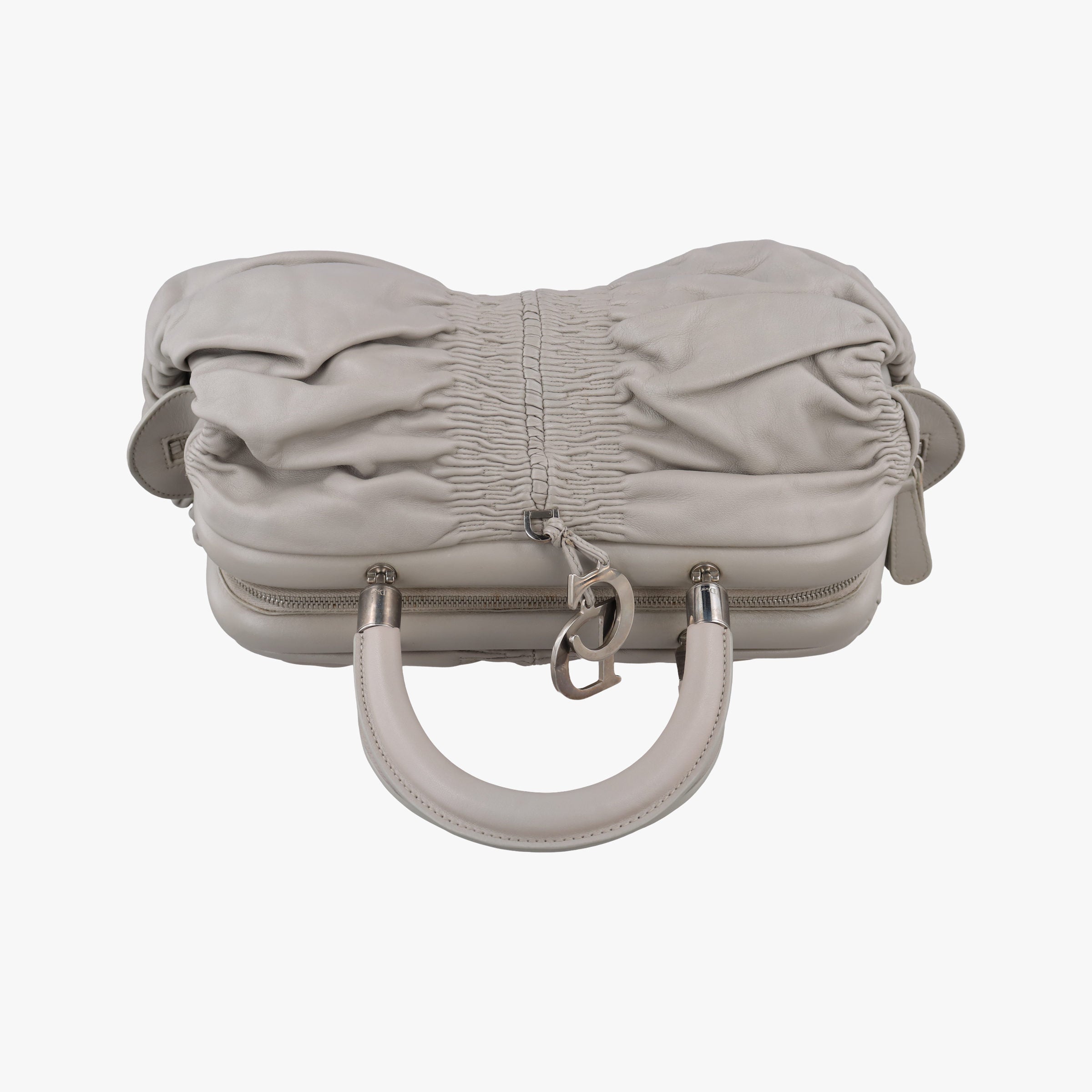 Pre-owned Christian Dior Karenina Grey lambskin  handbag | stylenewstar