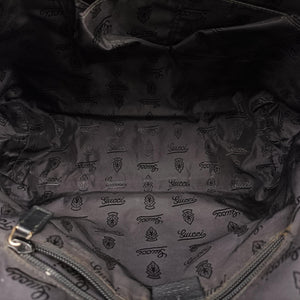 Vintage Gucci Guccissima Messenger Black Leather 223665 shoulderbag | stylenewstar