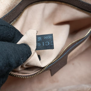 Pre-owned Gucci Ophidia GG Small Brown PVC coated canvas×Leather 524532 shoulderbag | stylenewstar