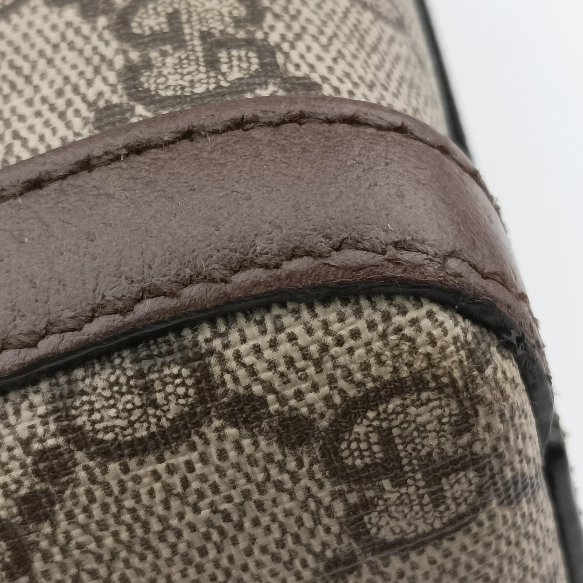 Pre-owned Gucci Ophidia GG Small Brown PVC coated canvas×Leather 524532 shoulderbag | stylenewstar