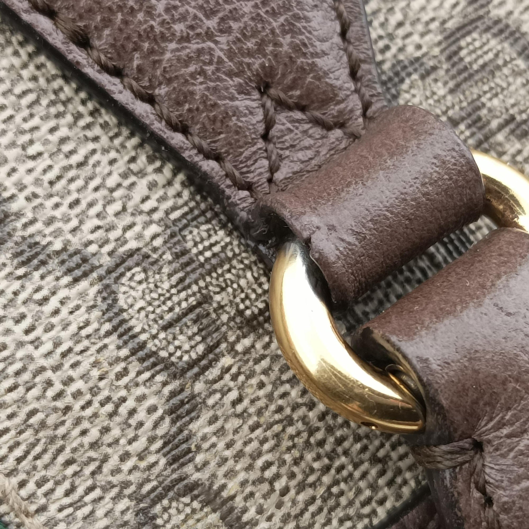 Pre-owned Gucci Ophidia GG Small Brown PVC coated canvas×Leather 524532 shoulderbag | stylenewstar