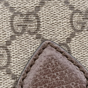 Pre-owned Gucci Ophidia GG Small Brown PVC coated canvas×Leather 524532 shoulderbag | stylenewstar