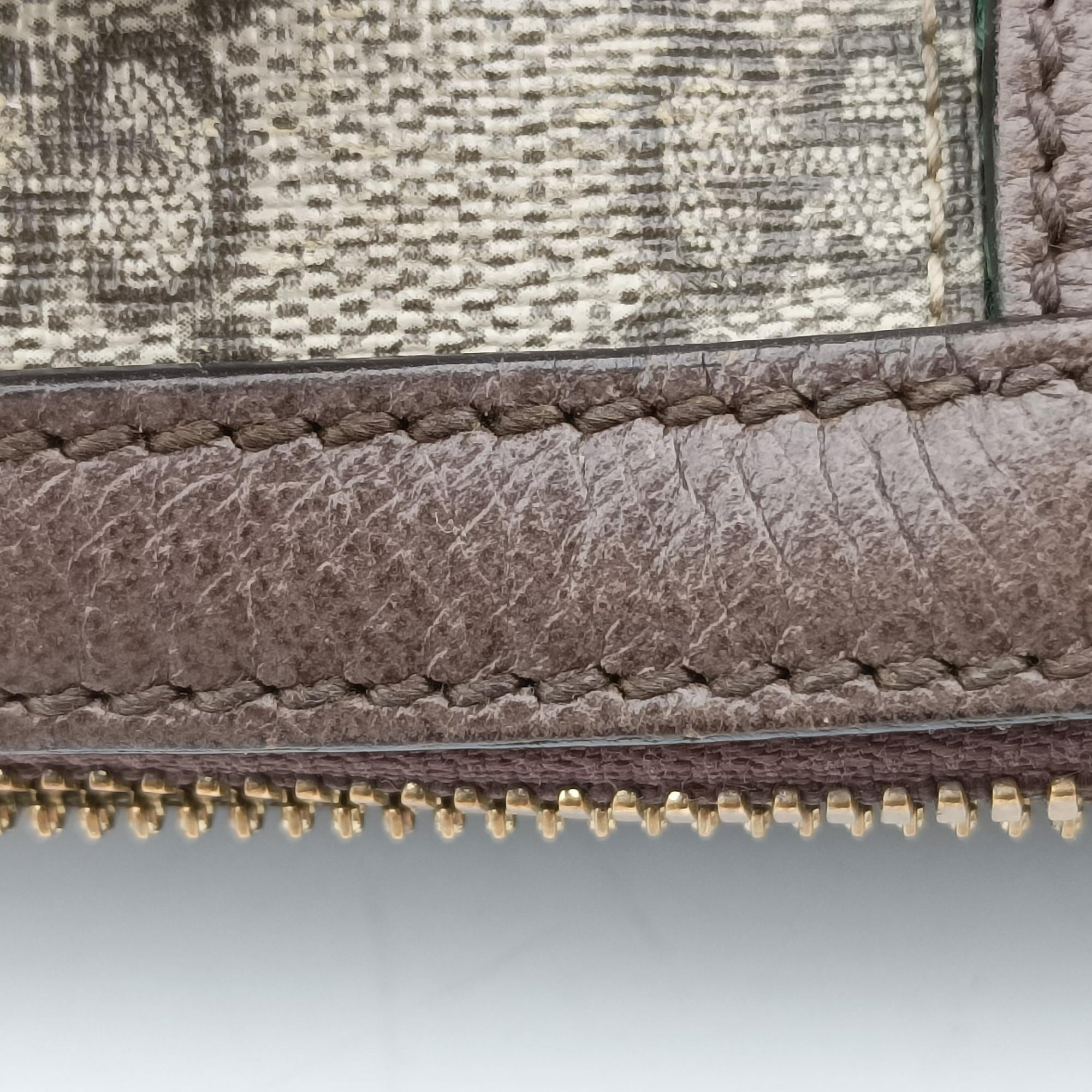 Pre-owned Gucci Ophidia GG Small Brown PVC coated canvas×Leather 524532 shoulderbag | stylenewstar