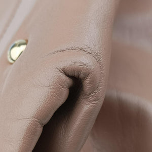 Pre-owned Ferragamo Sofia Beige Leather  shoulderbag | stylenewstar