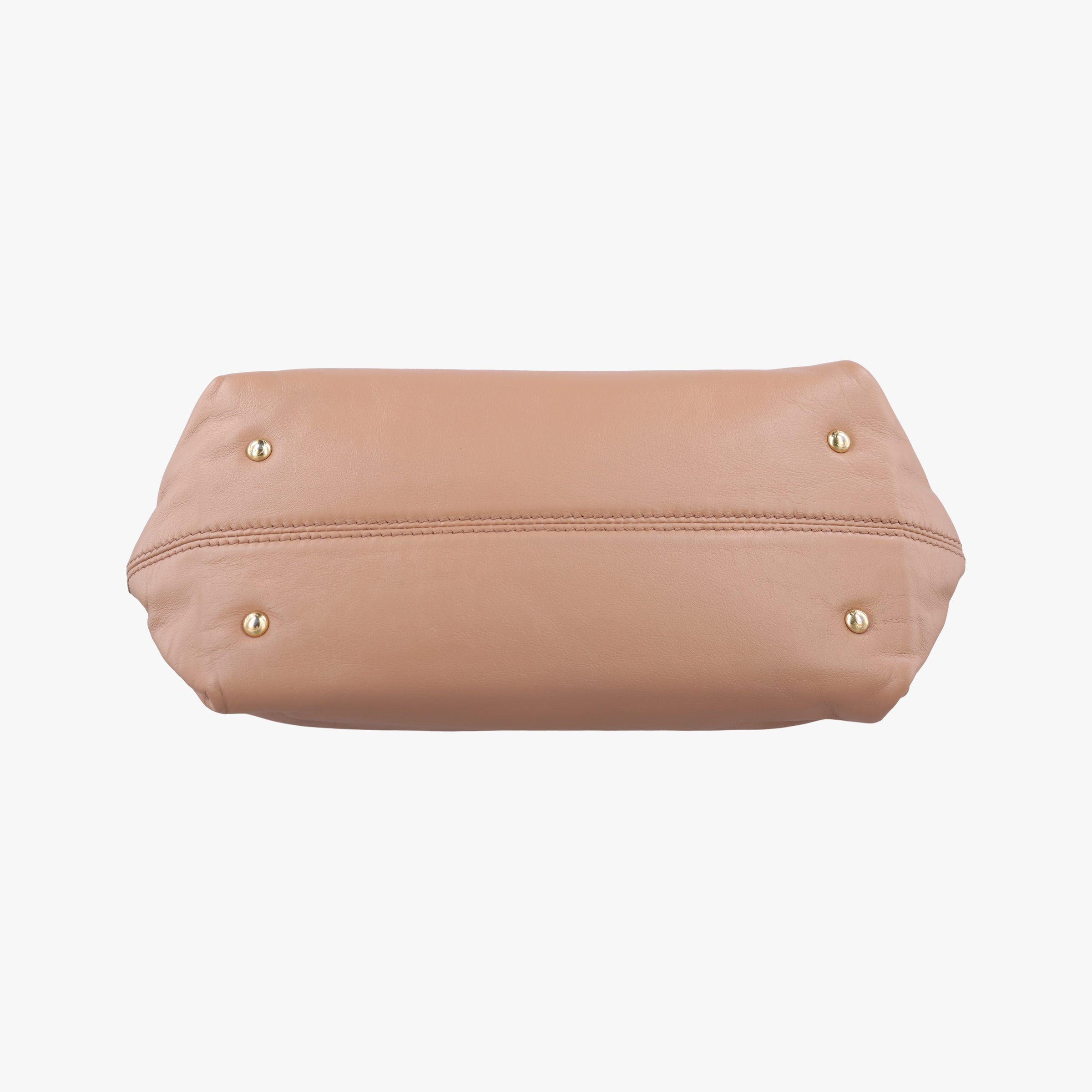 Pre-owned Ferragamo Sofia Beige Leather  shoulderbag | stylenewstar