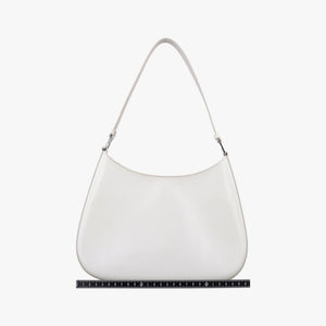 Pre-owned Prada Cleo White Brushed leather 1BC499 shoulderbag | stylenewstar