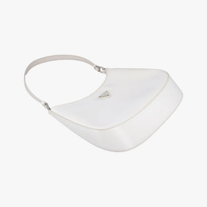 Pre-owned Prada Cleo White Brushed leather 1BC499 shoulderbag | stylenewstar