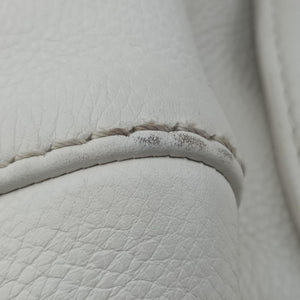 Pre-owned Gucci Guccissima Techno Horsebit White Leather 240236 shoulderbag | stylenewstar