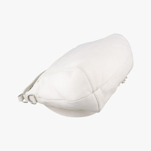 Pre-owned Gucci Guccissima Techno Horsebit White Leather 240236 shoulderbag | stylenewstar