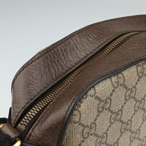 Pre-owned Gucci Neo Vintage Messenger beige×brown PVC coated canvas × leather 476466 shoulderbag | stylenewstar