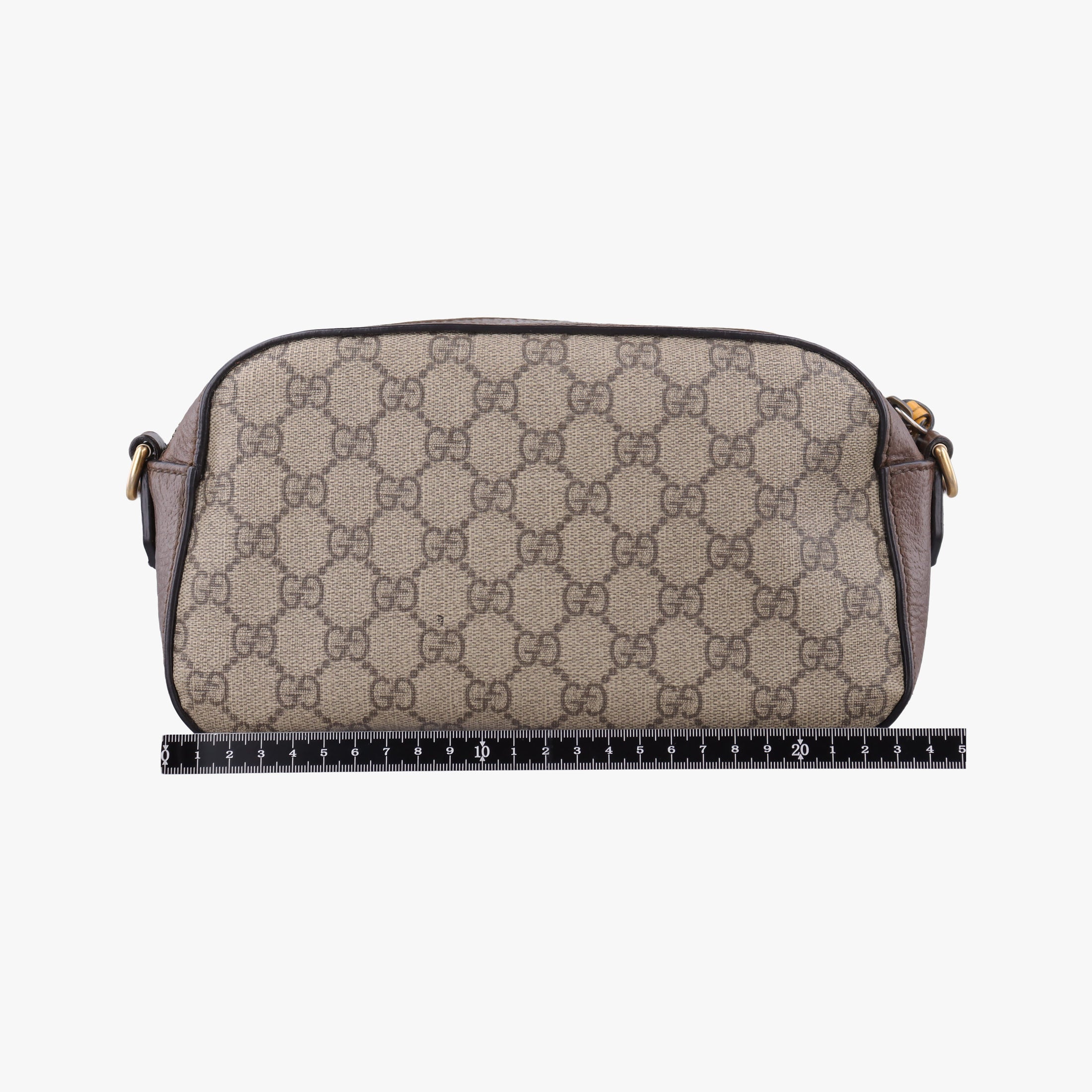 Pre-owned Gucci Neo Vintage Messenger beige×brown PVC coated canvas × leather 476466 shoulderbag | stylenewstar