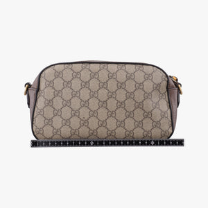 Pre-owned Gucci Neo Vintage Messenger beige×brown PVC coated canvas × leather 476466 shoulderbag | stylenewstar