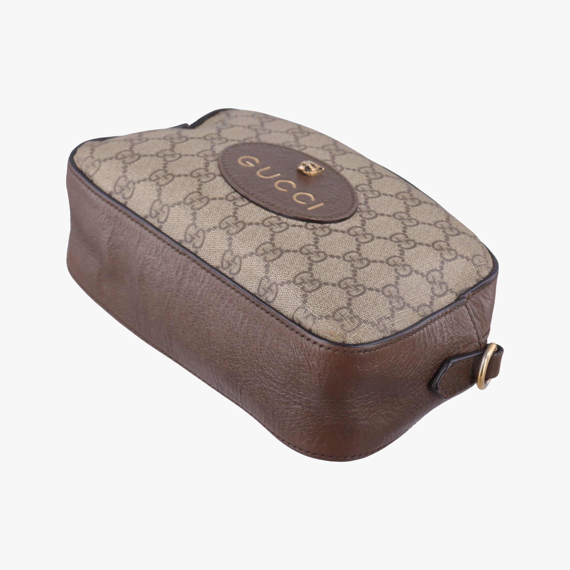 Pre-owned Gucci Neo Vintage Messenger beige×brown PVC coated canvas × leather 476466 shoulderbag | stylenewstar