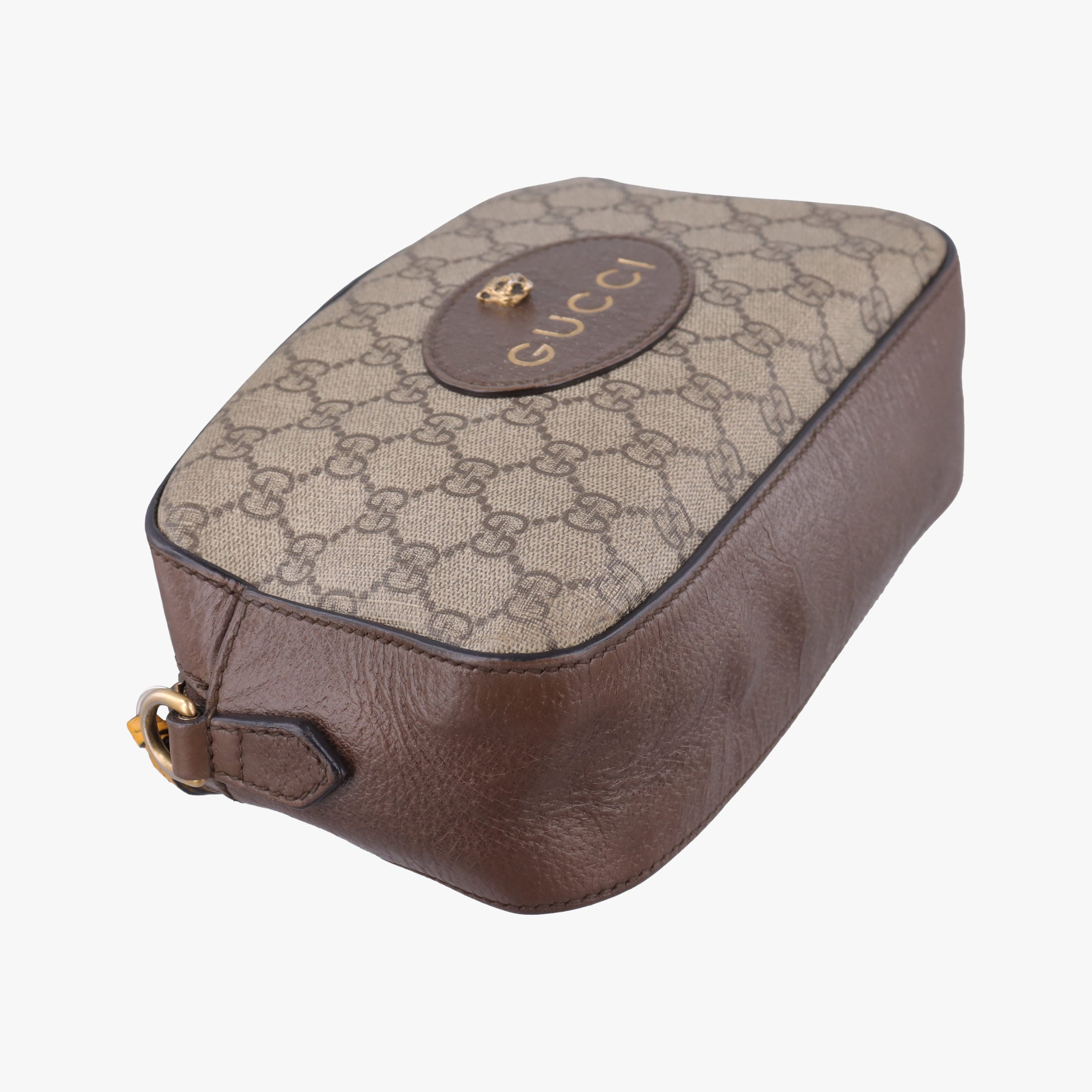 Pre-owned Gucci Neo Vintage Messenger beige×brown PVC coated canvas × leather 476466 shoulderbag | stylenewstar