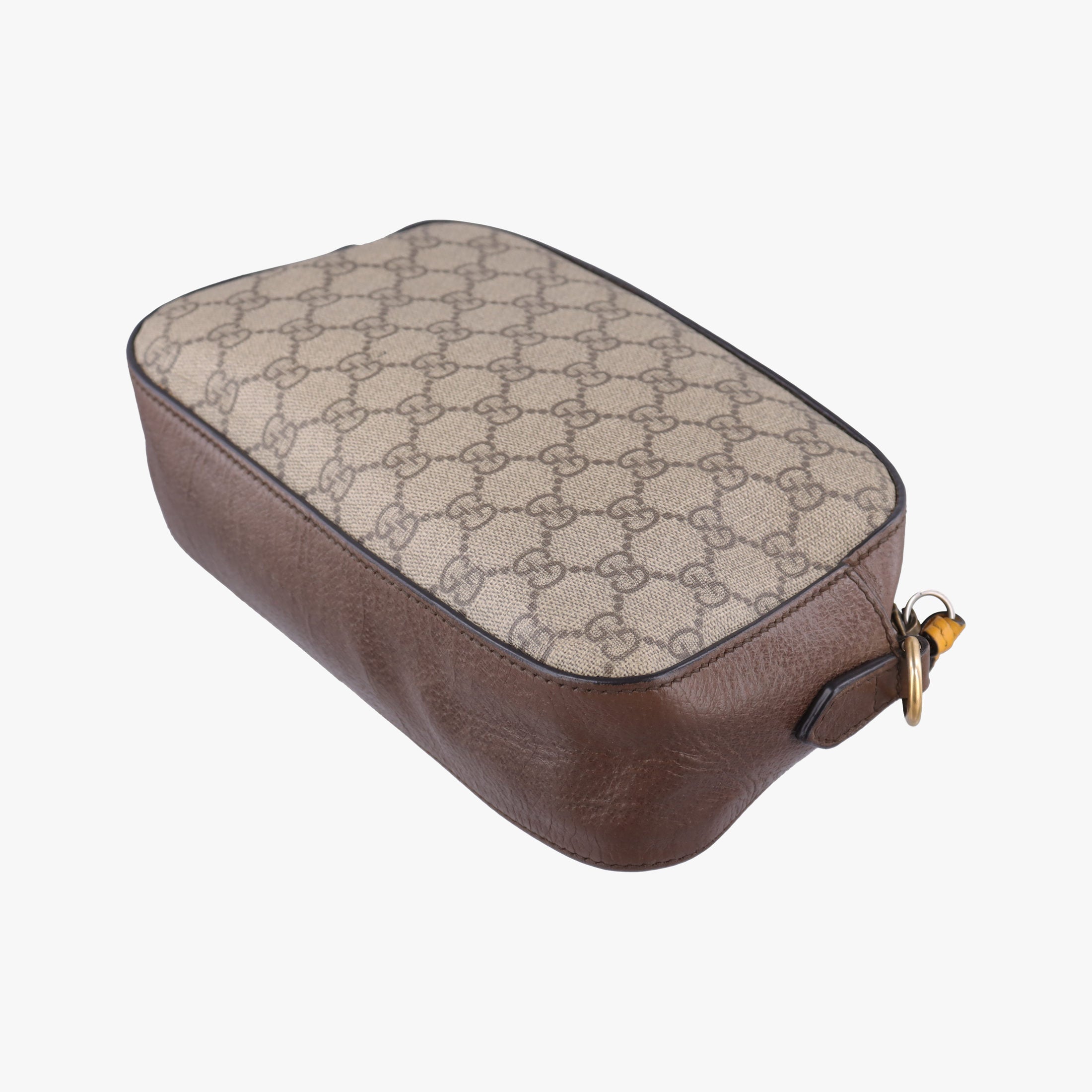 Pre-owned Gucci Neo Vintage Messenger beige×brown PVC coated canvas × leather 476466 shoulderbag | stylenewstar