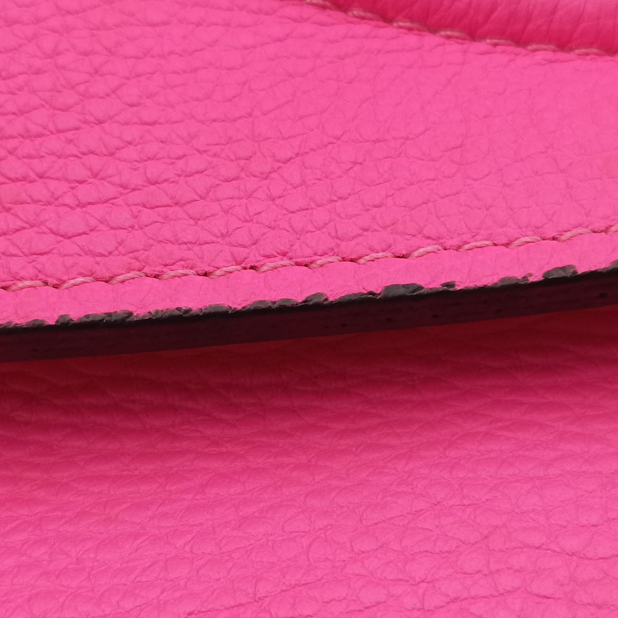 Pre-owned Celine Luggage Mini Shopper Pink Leather  handbag | stylenewstar