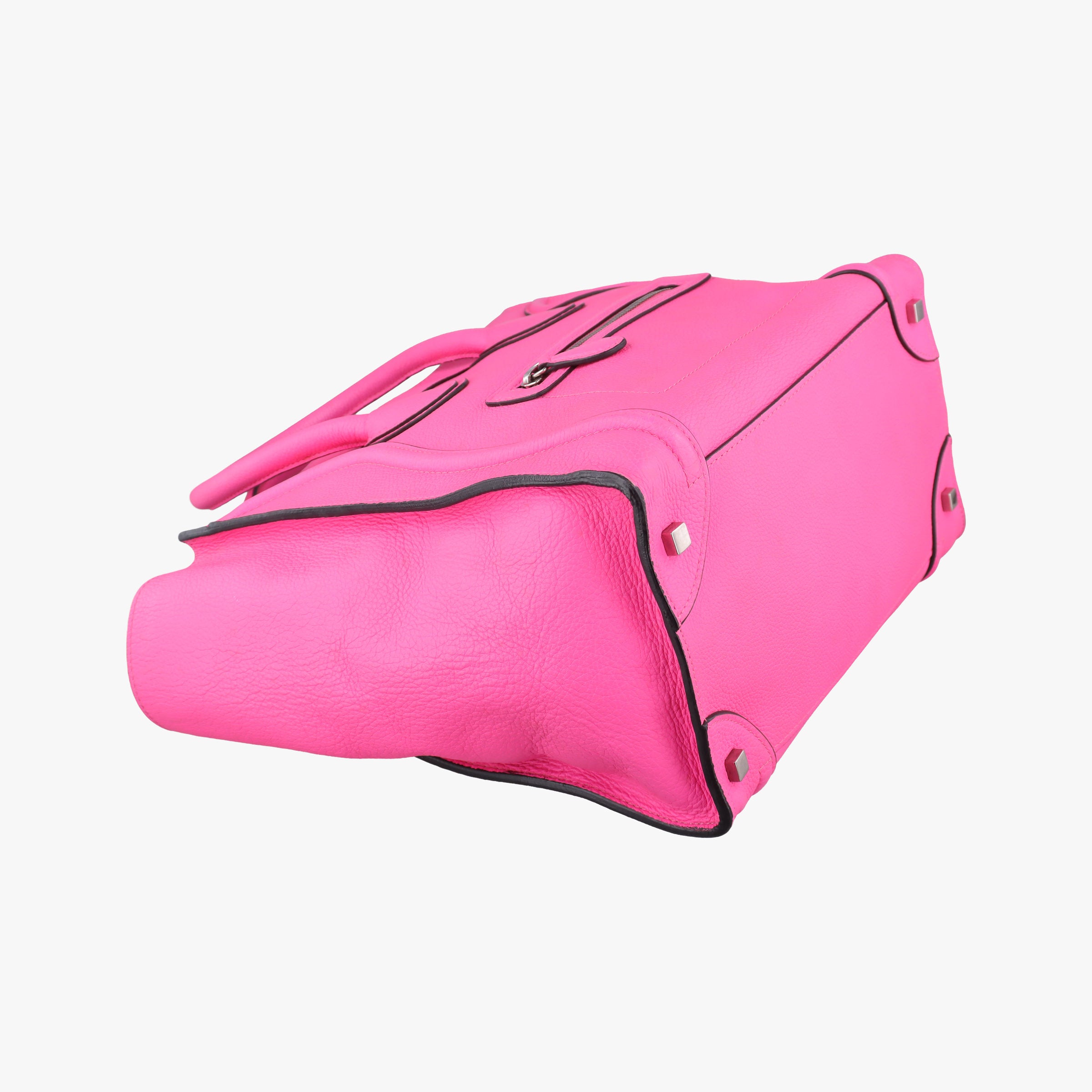 Pre-owned Celine Luggage Mini Shopper Pink Leather  handbag | stylenewstar