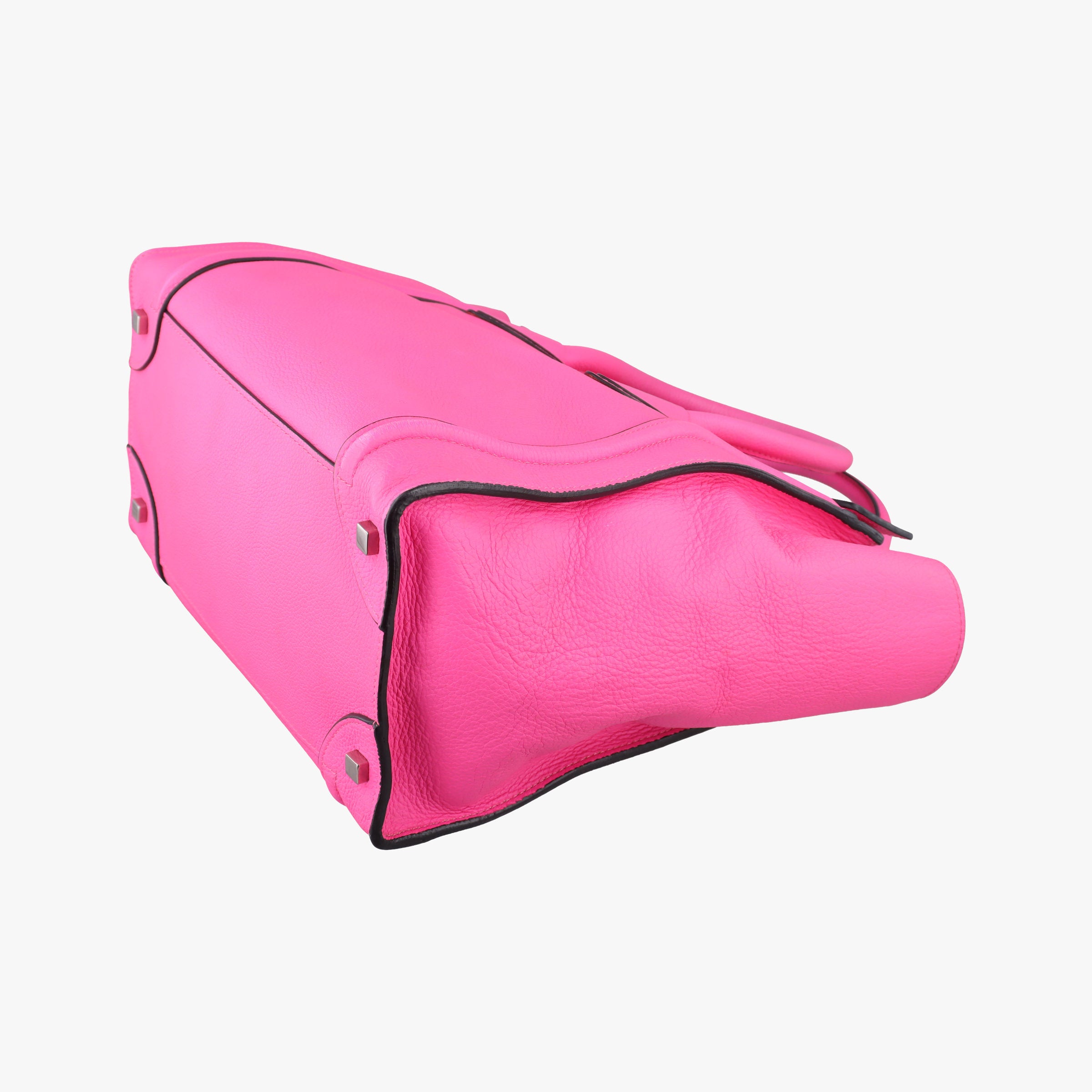 Pre-owned Celine Luggage Mini Shopper Pink Leather  handbag | stylenewstar