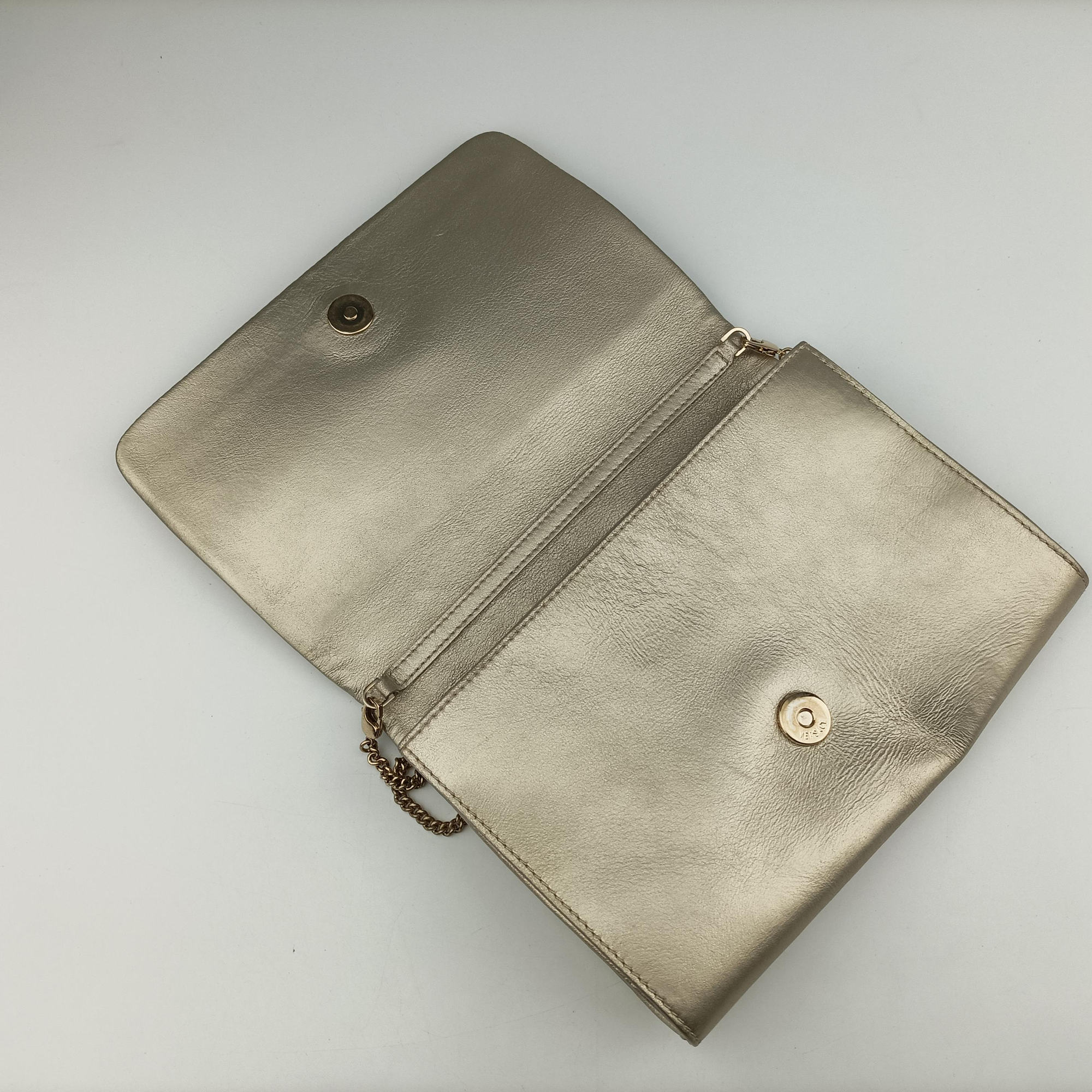 Pre-owned VERSACE medusa Golden Leather  shoulderbag | stylenewstar
