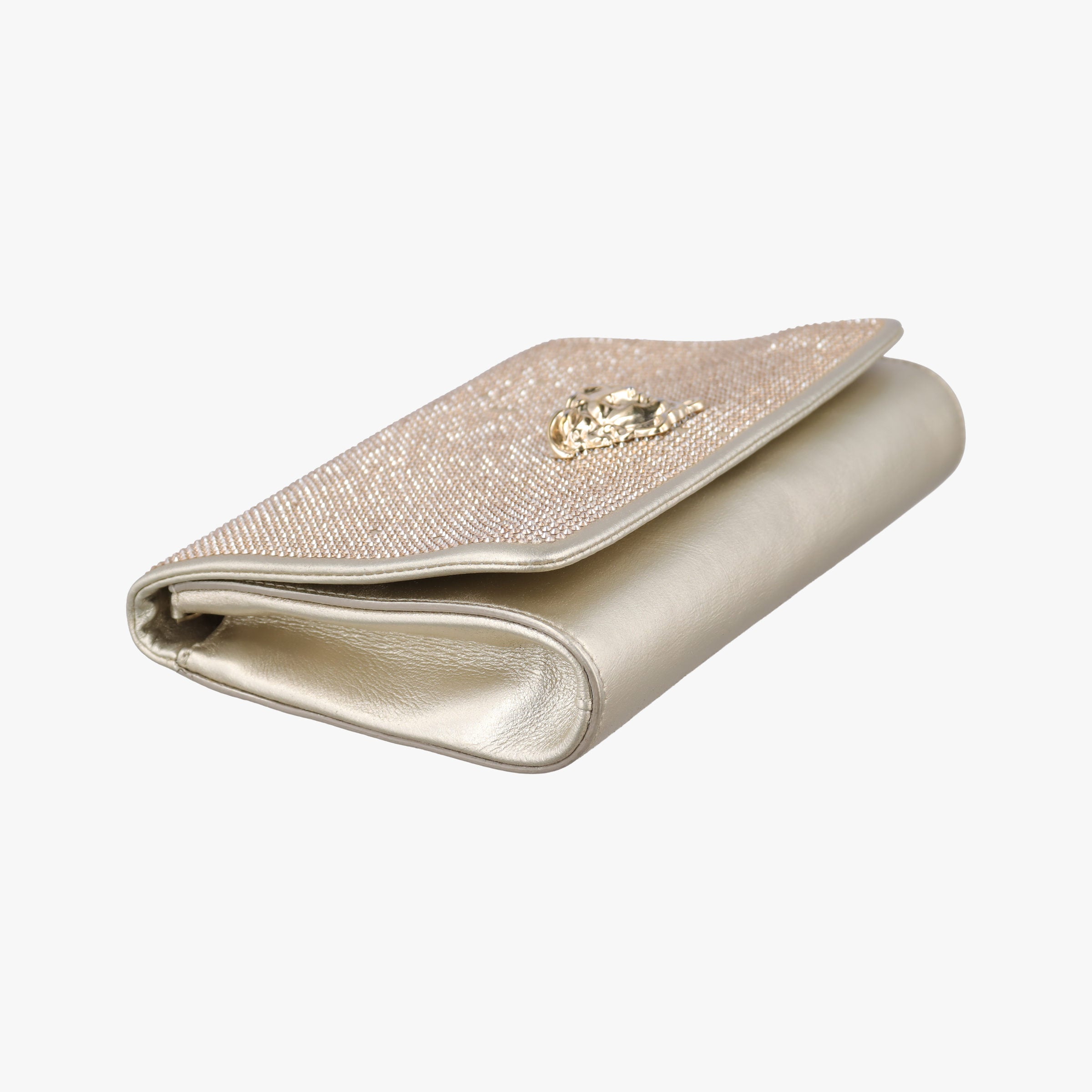 Pre-owned VERSACE medusa Golden Leather  shoulderbag | stylenewstar