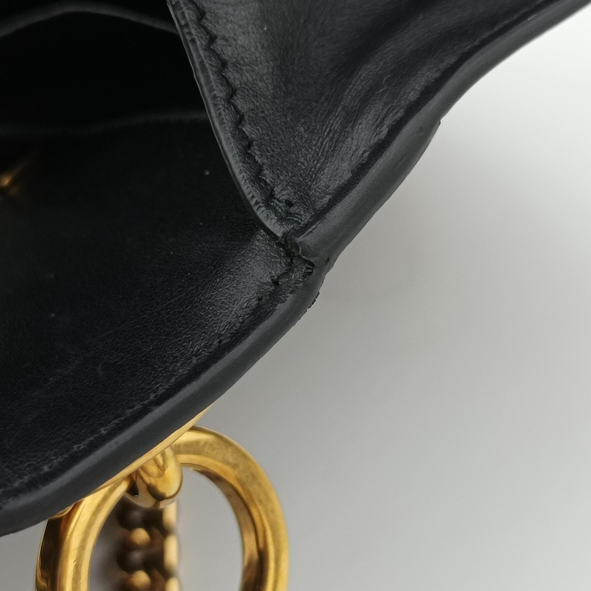 Secondhand Prada Cahier Black Leather×SAFFIANO Leather 1BD045 shoulderbag | stylenewstar