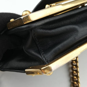 Secondhand Prada Cahier Black Leather×SAFFIANO Leather 1BD045 shoulderbag | stylenewstar