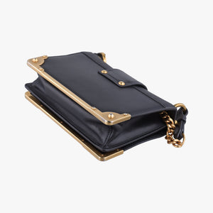 Secondhand Prada Cahier Black Leather×SAFFIANO Leather 1BD045 shoulderbag | stylenewstar