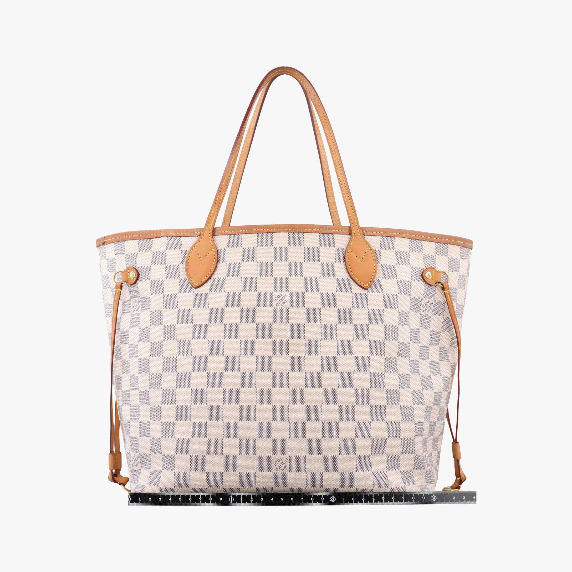 Pre-owned Louis Vuitton Neverfull MM Azur Damier Canvas N51107 handbag | stylenewstar