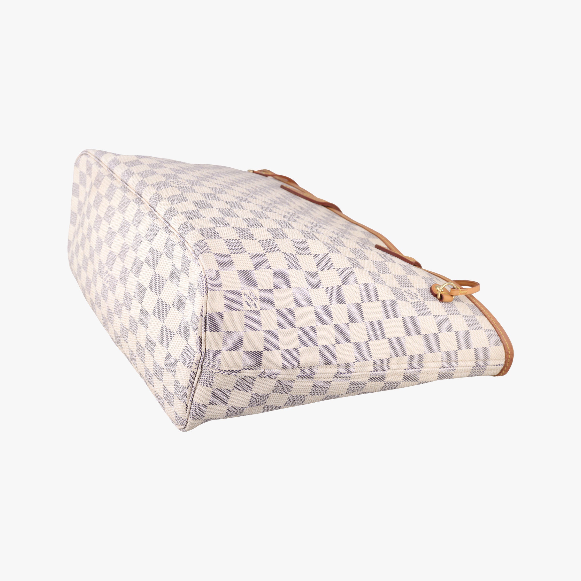 Pre-owned Louis Vuitton Neverfull MM Azur Damier Canvas N51107 handbag | stylenewstar