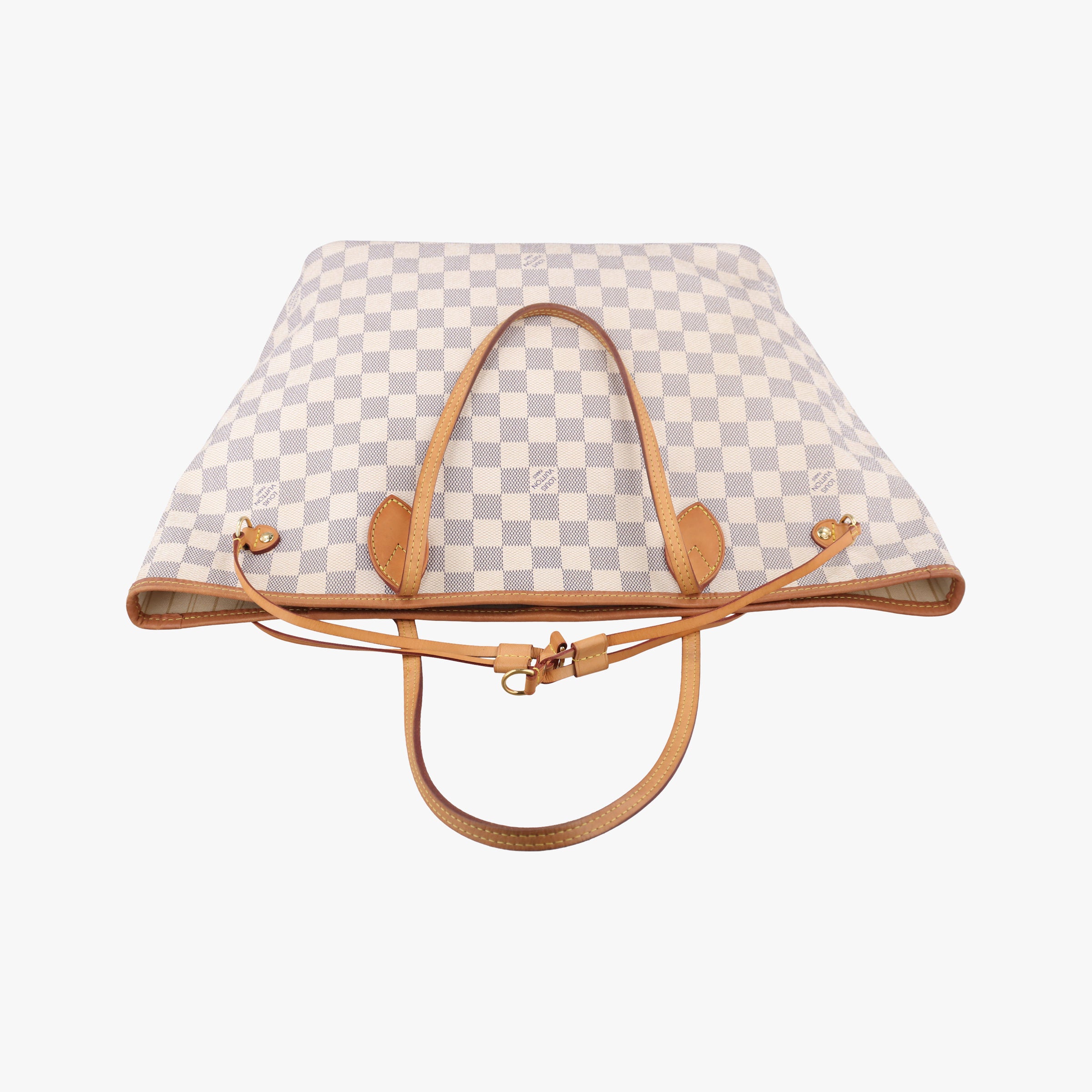 Pre-owned Louis Vuitton Neverfull MM Azur Damier Canvas N51107 handbag | stylenewstar