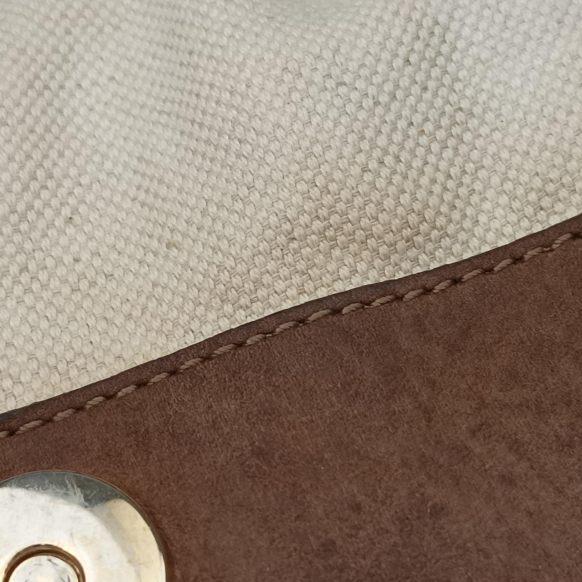 Pre-owned Gucci GG Running Brown GGCanvas×Leather 247183 shoulderbag | stylenewstar