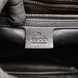 Pre-owned Gucci Emily Black Leather 295403 shoulderbag | stylenewstar