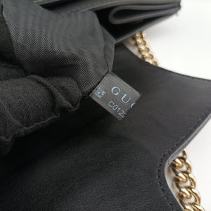 Pre-owned Gucci Emily Black Leather 295403 shoulderbag | stylenewstar