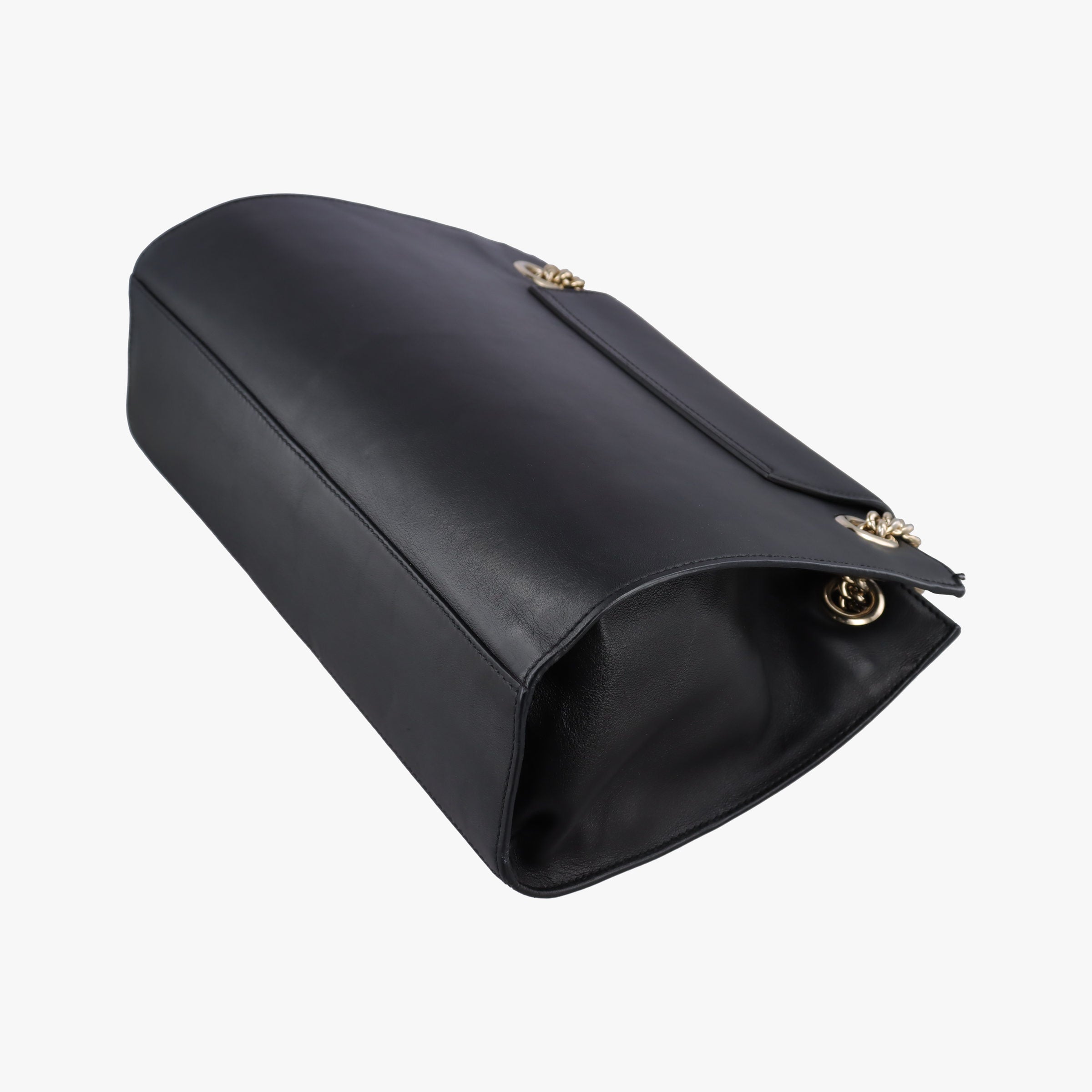 Pre-owned Gucci Emily Black Leather 295403 shoulderbag | stylenewstar