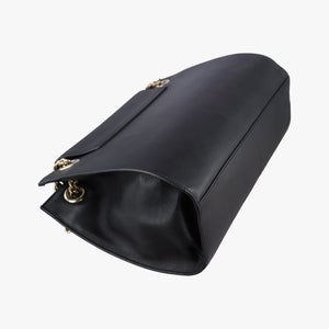 Pre-owned Gucci Emily Black Leather 295403 shoulderbag | stylenewstar