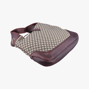 Pre-owned Gucci New Jackie Beige × Bordeaux canvas×leather 246907 shoulderbag | stylenewstar