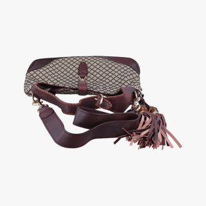 Pre-owned Gucci New Jackie Beige × Bordeaux canvas×leather 246907 shoulderbag | stylenewstar