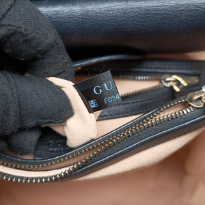 Pre-owned Gucci Bamboo Black Leather 655658 handbag | stylenewstar