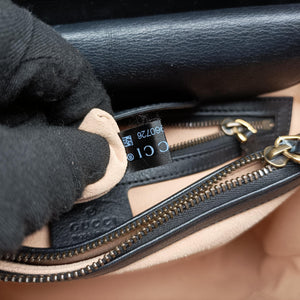 Pre-owned Gucci Bamboo Black Leather 655658 handbag | stylenewstar