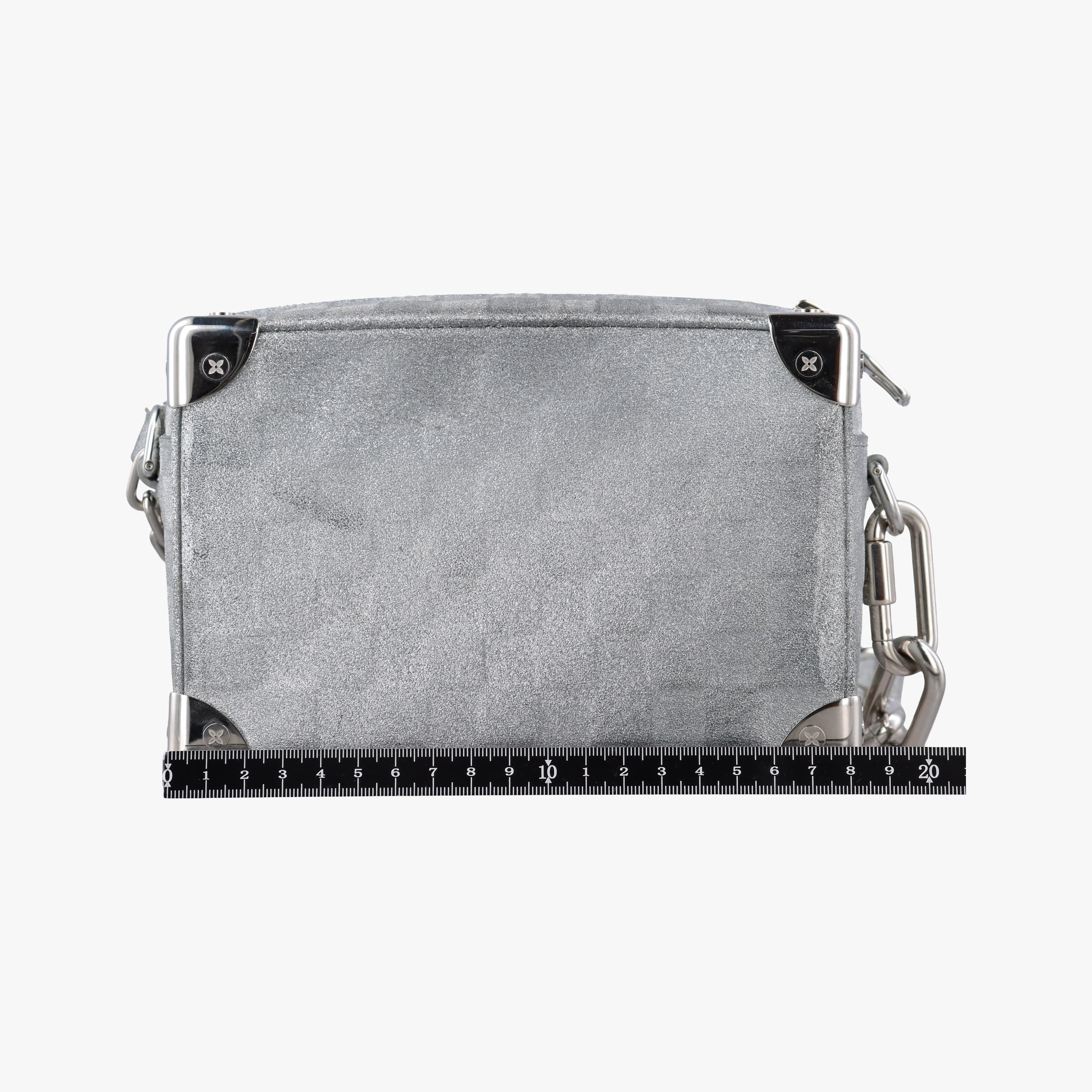 Pre-owned Louis Vuitton Mini Soft Trunk Silver Leather M59726 shoulderbag | stylenewstar