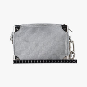 Pre-owned Louis Vuitton Mini Soft Trunk Silver Leather M59726 shoulderbag | stylenewstar
